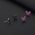 Cubic Zirconia Butterfly Stud Earring 40200043