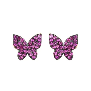 Cubic Zirconia Butterfly Stud Earring 40200043