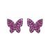 Cubic Zirconia Butterfly Stud Earring 40200043