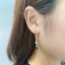 Cubic Zirconia Heart Tassel Stud Earring 40200046