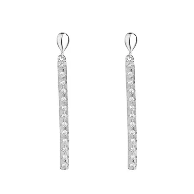 Cubic Zirconia Line Stud Earring 40200047