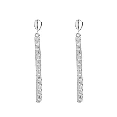 Cubic Zirconia Line Stud Earring 40200047