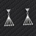 Cubic Zirconia Triangle Stud Earring 40200051