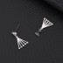 Cubic Zirconia Triangle Stud Earring 40200051