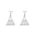 Cubic Zirconia Triangle Stud Earring 40200051