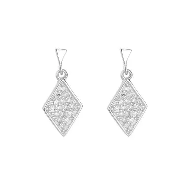 Cubic Zirconia Geometric Stud Earring 40200052