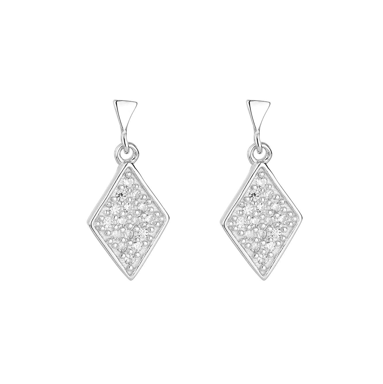 Cubic Zirconia Geometric Stud Earring 40200052