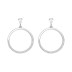 Silver Cubic Zirconia Circle Stud Earring 40200053