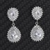 Silver Cubic Zirconia Waterdrop Stud Earring 40200056