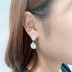 Silver Cubic Zirconia Waterdrop Stud Earring 40200056