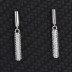Silver Cubic Zirconia Cylinder Stud Earring 40200062
