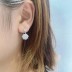 Silver Cubic Zirconia Flower Stud Earring 40200064
