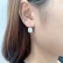 Silver Cubic Zirconia Square Stud Earring 40200067