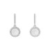 Silver Cubic Zirconia Circle Stud Earring 40200068