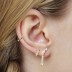 Silver Cubic Zirconia Tassel Earring 40200072