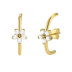 Silver Cubic Zirconia Flower Stud Earring 40200074