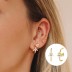 Silver Cubic Zirconia Flower Stud Earring 40200074