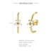 Silver Cubic Zirconia Flower Stud Earring 40200074