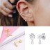 Silver Cubic Zirconia Flower Stud Earring 40200075