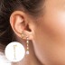 1pcs Sparkle Zirconia Silver Sterling Stud Earring 40200081