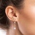 1pcs Sparkle Zirconia Silver Sterling Stud Earring 40200081