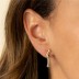1pcs Sparkle Zirconia Silver Sterling Stud Earring 40200081