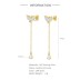 Zirconia Tassel Sterling Silver Stud Earring 40200082