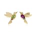 Zirconia Birds Sterling Silver Stud Earring 40200087