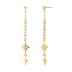 925 Sterling Silver Octangon Star Zirconia Stud Earring 40200090