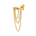 1pcs 925 Sterling Silver Zirconia Chain Stud Earring 40200096
