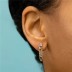 1pcs 925 Sterling Silver Zirconia Chain Ear Climber Stud Earring 40200097