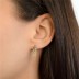 1pcs 925 Sterling Silver Zirconia Chain Ear Climber Stud Earring 40200097