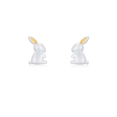 Kids 925 Silver Rabbit Stud Earring 40200099