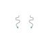 925 Sterling Silver Zirconia Snake Stud Earring 40200105