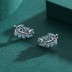 925 Sterling Silver Turquoise Leaf Stud Earring 40200109