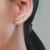 Kids 925 Silver Blue Zirconia Dinosaur Stud Earring 40200111