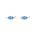 Kids 925 Silver Blue Zirconia Dinosaur Stud Earring 40200111