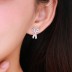 Kids 925 Silver Zirconia Scissor Stud Earring 40200112