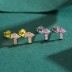 Kids 925 Silver Zirconia Vegetable Stud Earring 40200116