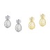 Kids 925 Silver Zirconia Pineapple Stud Earring 40200117