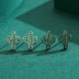 Kids 925 Silver Zirconia Cactus Stud Earring 40200118