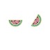 Kids 925 Silver Zirconia Watermelon Stud Earring 40200119