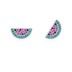 Kids 925 Silver Zirconia Watermelon Stud Earring 40200119