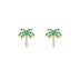 Kids 925 Silver Zirconia Coconut Tree Stud Earring 40200120