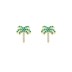 Kids 925 Silver Zirconia Coconut Tree Stud Earring 40200120