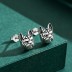 925 Sterling Silver Bulldog Stud Earring 40200121