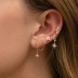 1pcs 925 Sterling Silver Star Tassel Stud Earrings 40200124