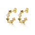 925 Sterling Silver Sparkle Zirconia Stud Earrings 40200125