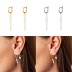 925 Sterling Silver Pearl Tassel Stud Earrings 40200127