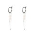 925 Sterling Silver Pearl Tassel Stud Earrings 40200127